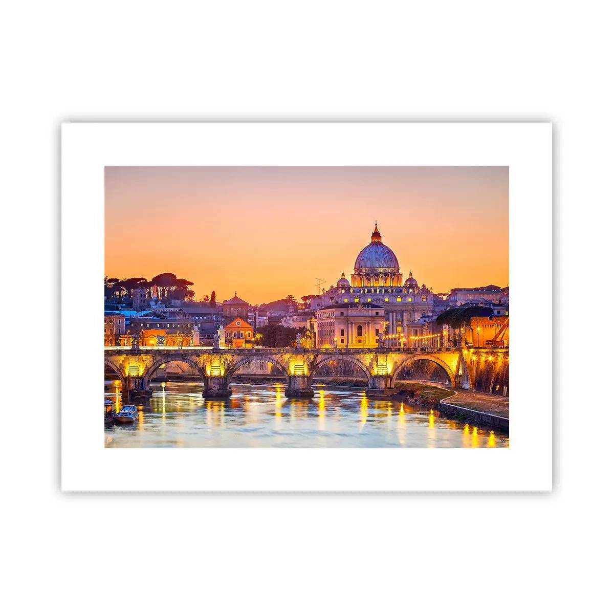 Poster - Amurg deasupra Orașului Etern - 40x30 cm