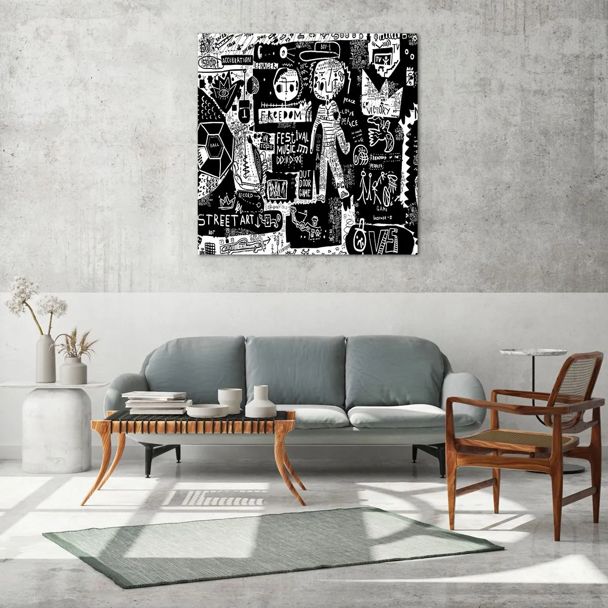 Tablou pe sticlă - Tinerețea duhovnicească a legii și a bucuriei - 70x70 cm