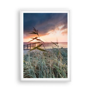 Poster în ramă albă - Nu trece cu vântul - 70x100 cm