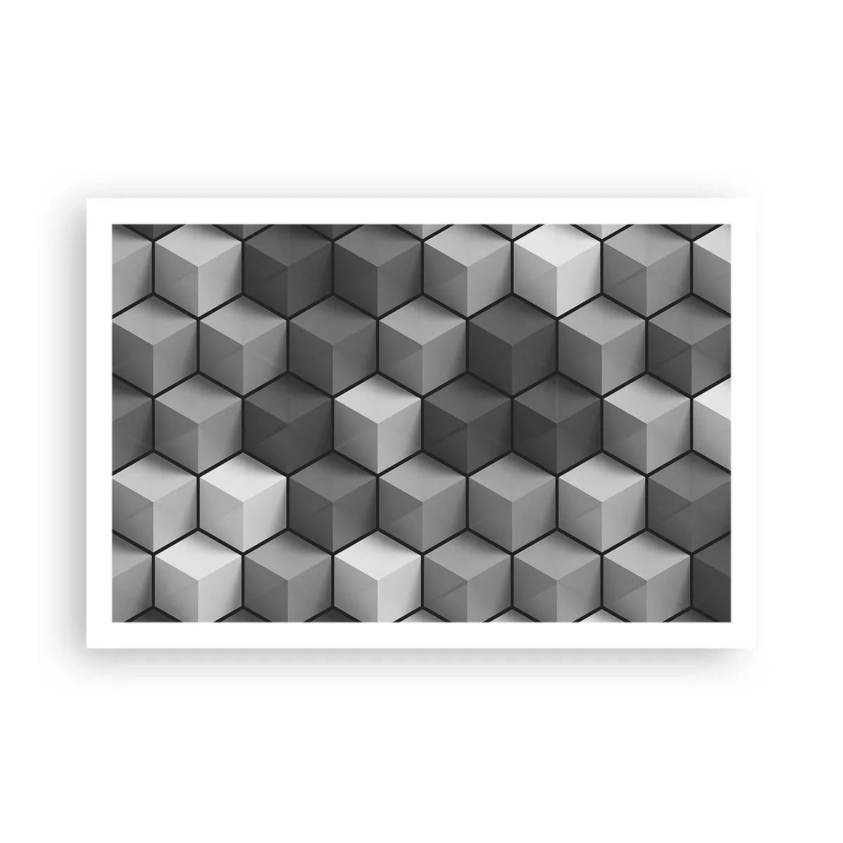 Poster - Puzzle cubist - 91x61 cm