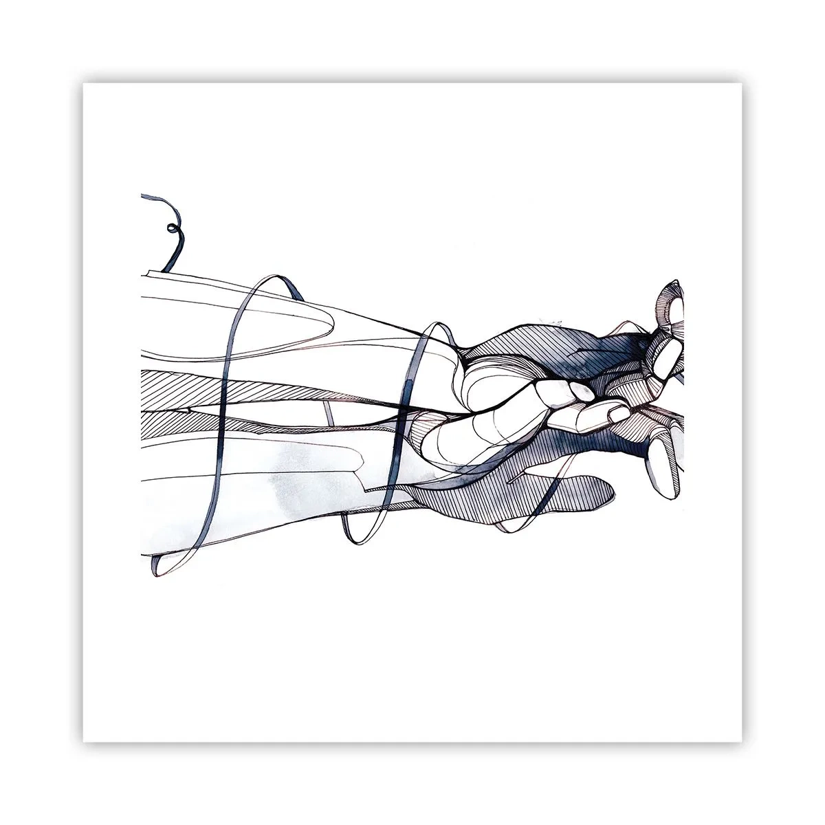 Poster - Un studiu al atingerii - 40x40 cm