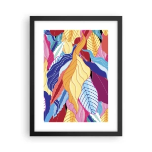 Poster în ramă neagră - O dezordine colorată - 30x40 cm