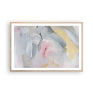 Poster în ramă de stejar deschis - Într-o lume de pastel - 91x61 cm