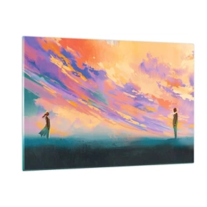 Tablou pe sticlă - Puterea de atracție - 120x80 cm