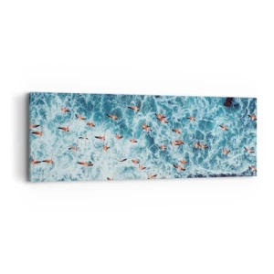 Tablou pe pânză - Parada de la malul mării - 90x30 cm