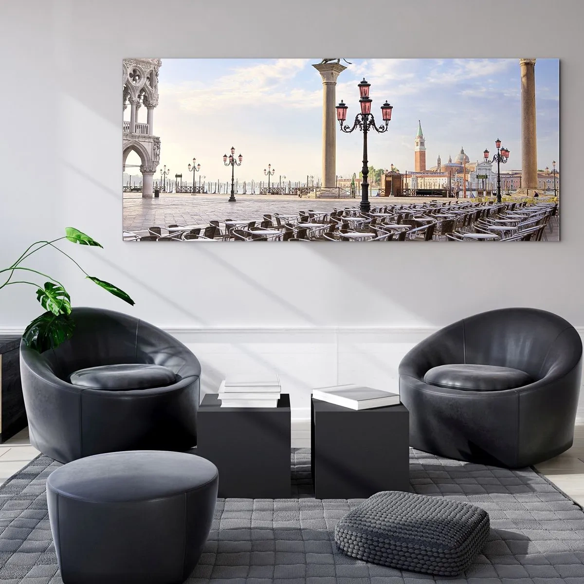 Tablou pe sticlă - Poftiți, totul e gata - 140x50 cm