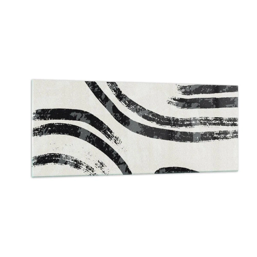 Tablou pe sticlă - Pe jumătate oprit - 100x40 cm