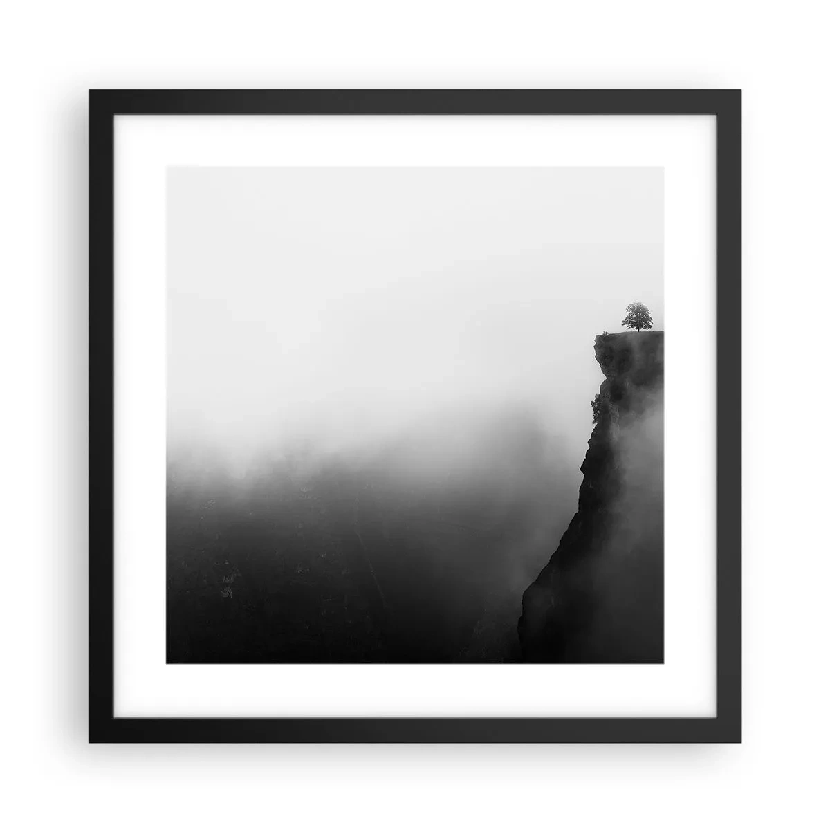 Poster în ramă neagră - La capătul lumii - 40x40 cm