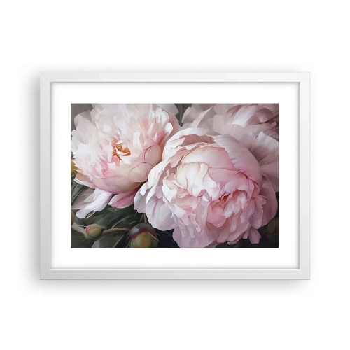 Poster în ramă albă - Oprit din înflorire - 40x30 cm