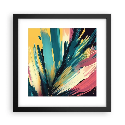 Poster în ramă neagră - Compoziția - o explozie de bucurie - 30x30 cm