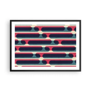 Poster în ramă neagră - Înăuntru și înainte - 70x50 cm