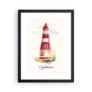 Poster în ramă neagră - Întotdeauna vreme bună - 30x40 cm