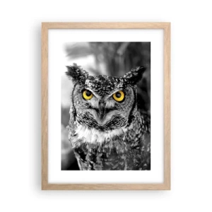 Poster în ramă de stejar deschis - Nimic nu poate fi ascuns - 30x40 cm