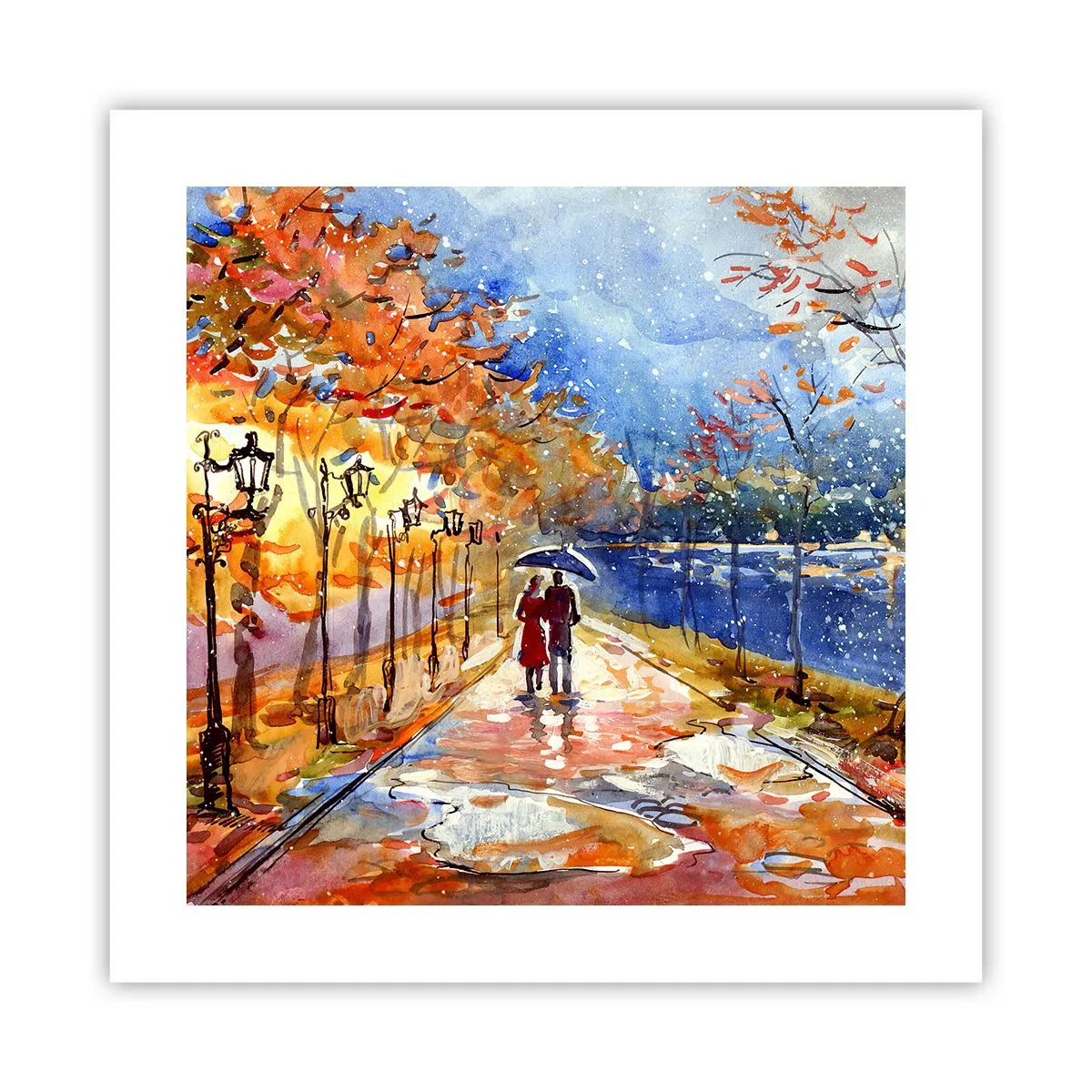 Poster - Împreună până la limita de timp - 40x40 cm