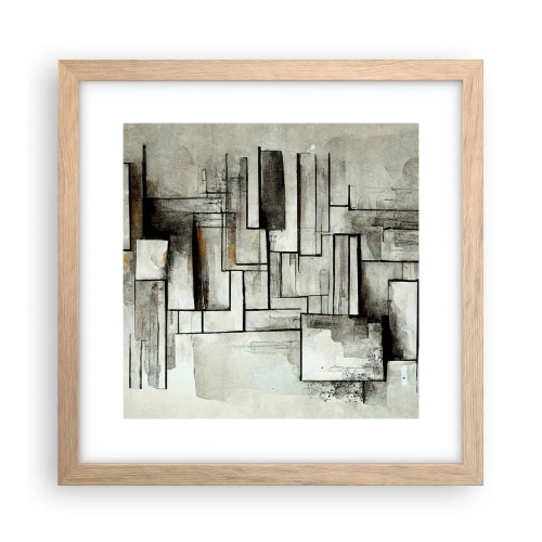 Poster în ramă de stejar deschis - Puterea simplității - 30x30 cm
