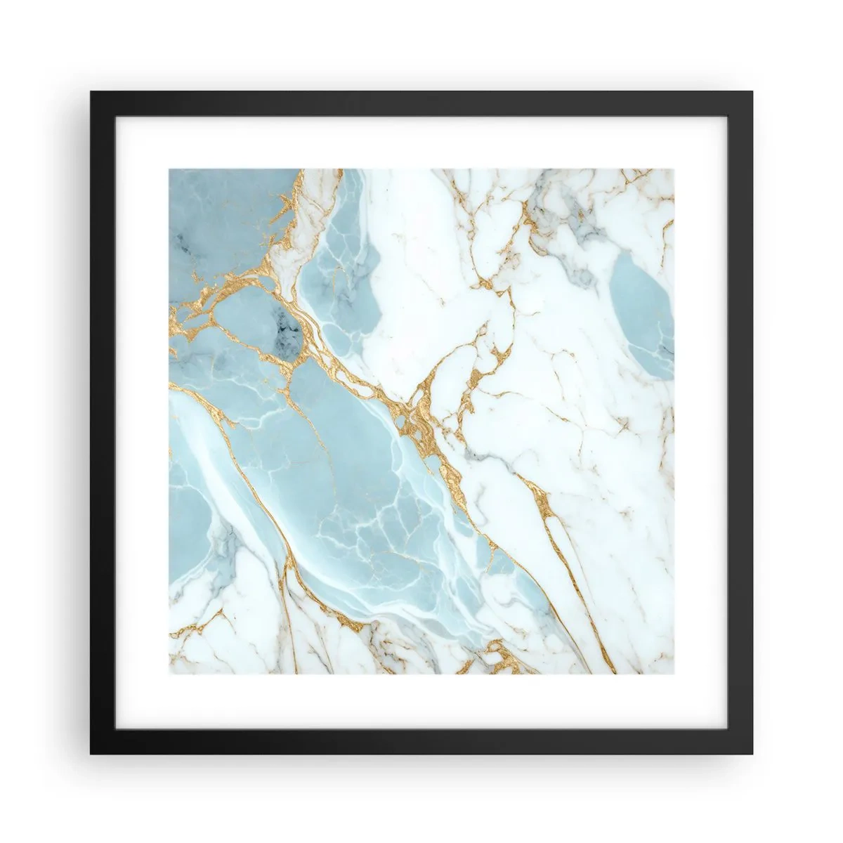 Poster în ramă neagră - Bogăția pietrei - 40x40 cm