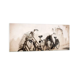 Tablou pe sticlă - Farmecul de neuitat al trecutului - 100x40 cm