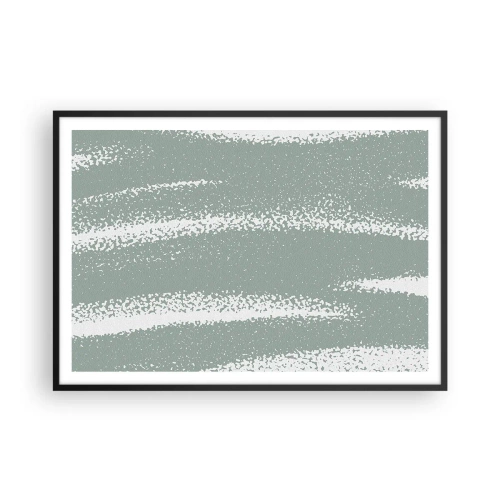 Poster în ramă neagră - Abstracție în stil de iarnă - 100x70 cm