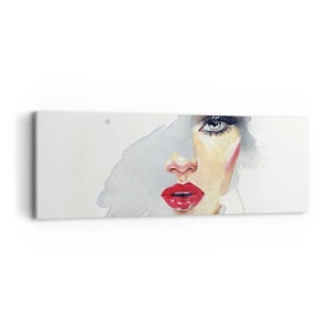 Tablou pe pânză - Reflecție într-o picătură de apă - 90x30 cm