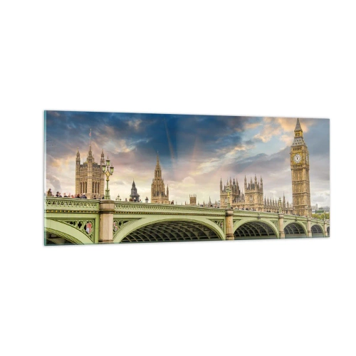 Tablou pe sticlă - Timpul s-a oprit în Imperiu - 100x40 cm