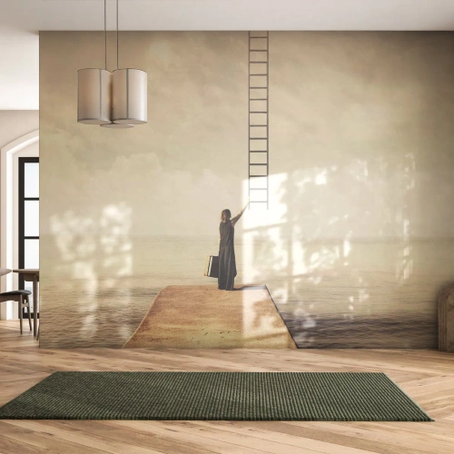 Tapet Premium Canvas - O călătorie conceptuală - Abstracția, Femeie, Scară - 400x280 cm