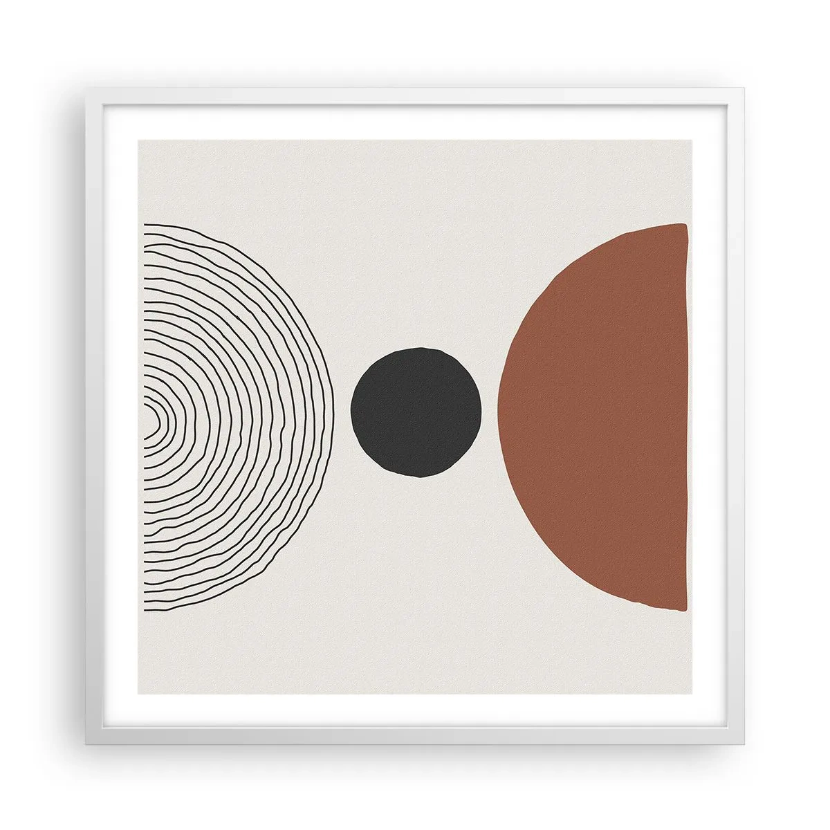 Poster în ramă albă - În centrul atenției - 60x60 cm