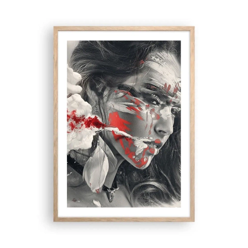 Poster în ramă de stejar deschis - În aburul absurdului - 50x70 cm