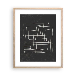 Poster în ramă de stejar deschis - Nu atât de simplu - 40x50 cm