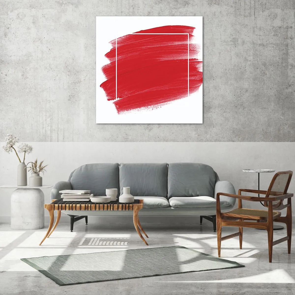 Tablou pe sticlă - În afara cadrului - 60x60 cm