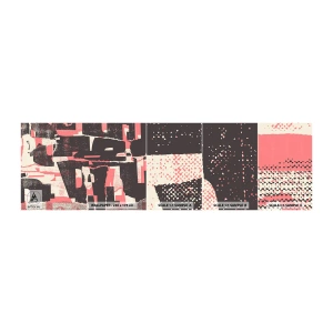 Mostră tapet autocolant Deluxe Sticker - Toată această agitație - Colaj, În vârstă, Bucată - 100x30 cm