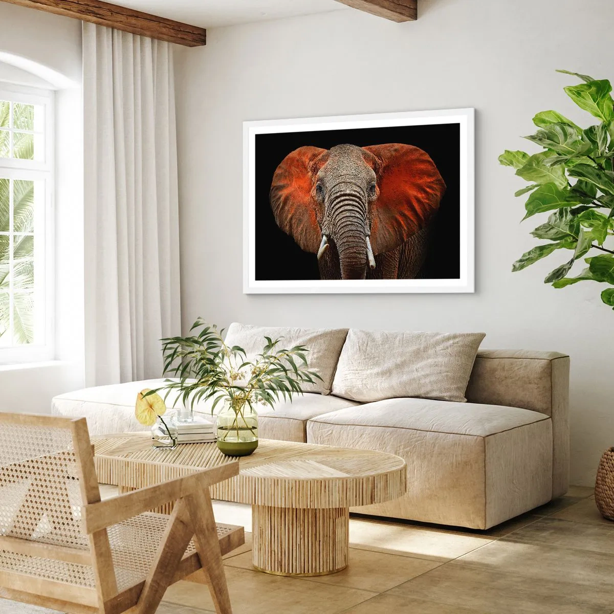 Poster în ramă albă - Sunt sălbatic, și tu? - 91x61 cm