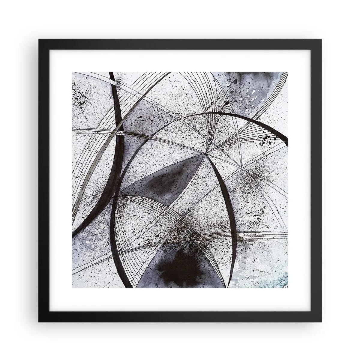 Poster în ramă neagră - O fantezie futuristă - 40x40 cm
