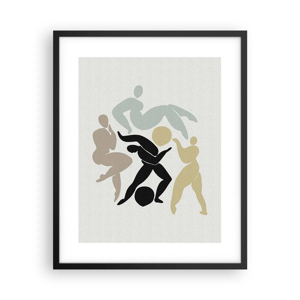 Poster în ramă neagră - Mișcarea pentru sănătate și frumusețe - 40x50 cm