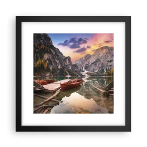 Poster în ramă neagră - Promisiunea zilei - 30x30 cm