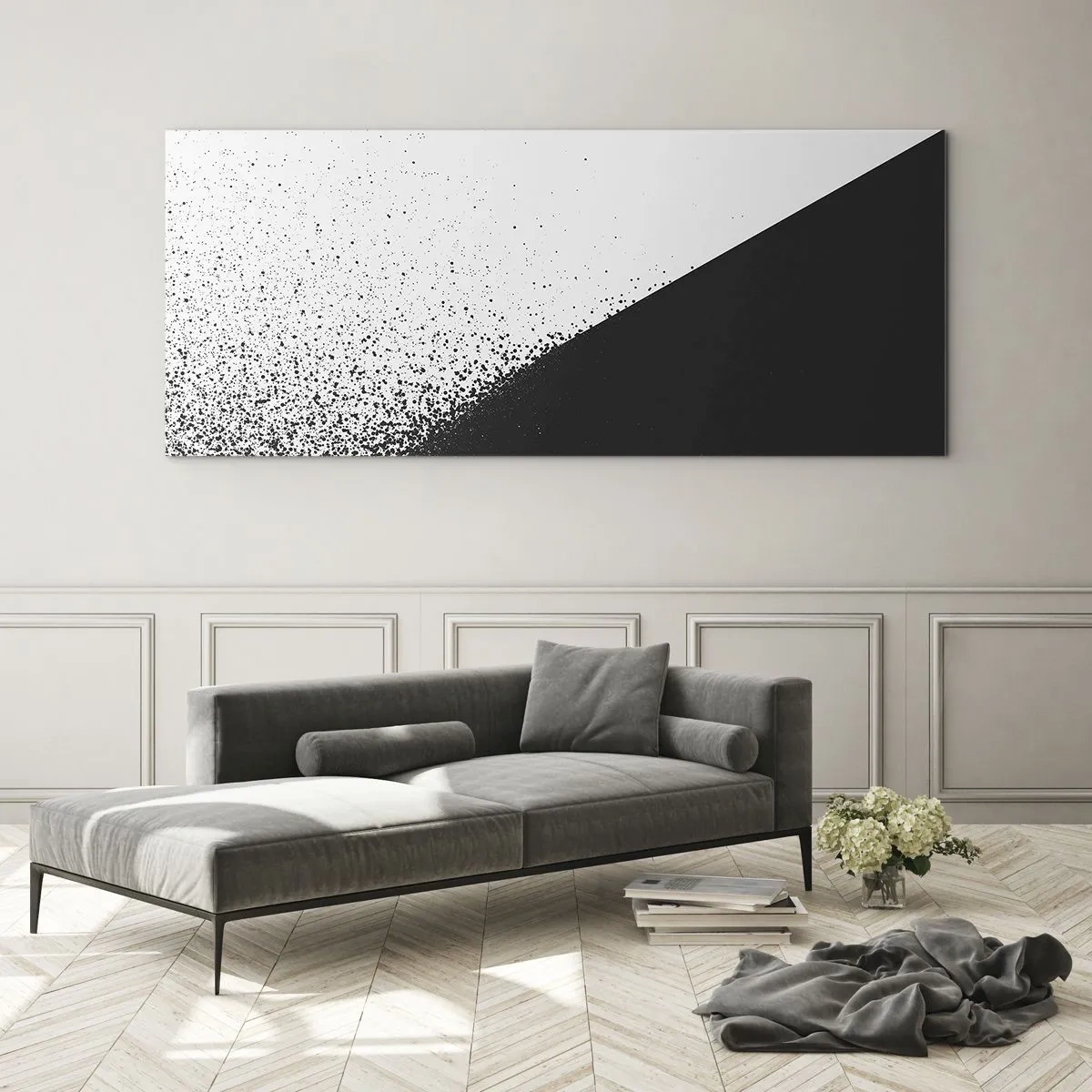 Tablou pe sticlă - Din ce în ce mai repede, din ce în ce mai mult - 120x50 cm
