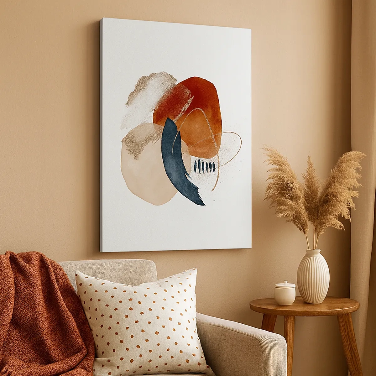 Tablou pe pânză - Compoziție ovală - 50x70 cm