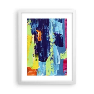 Poster în ramă albă - Viața este frumoasă! - 30x40 cm