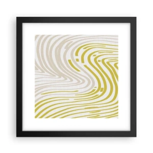 Poster în ramă neagră - Compoziție cu cambrare ușoară - 30x30 cm