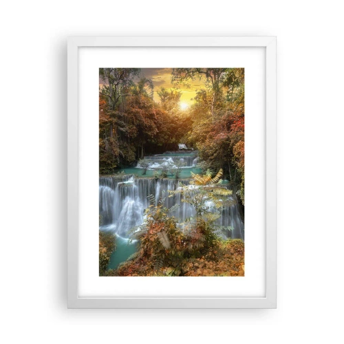 Poster în ramă albă - Comoara ascunsă a pădurii - 30x40 cm