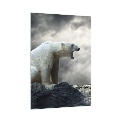 Tablou pe sticlă - Regele singuratic al Arcticii - 50x70 cm