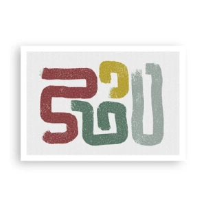 Poster - Într-o limbă necunoscută - 100x70 cm