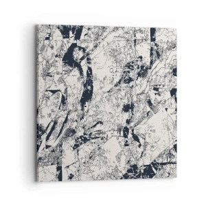 Tablou pe pânză - Întrepătrunderea contrariilor - 70x70 cm