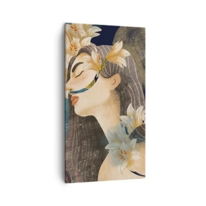Tablou pe pânză - Povestea prințesei cu crini - 45x80 cm