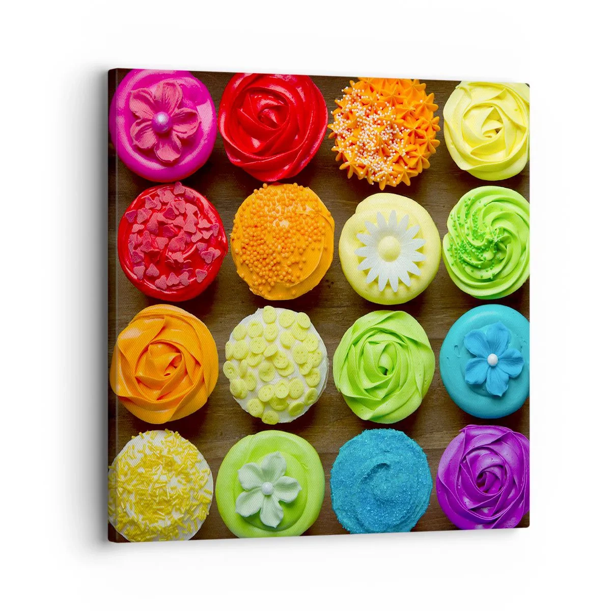 Tablou pe pânză - Fiecare diferită - toate delicioase - 30x30 cm