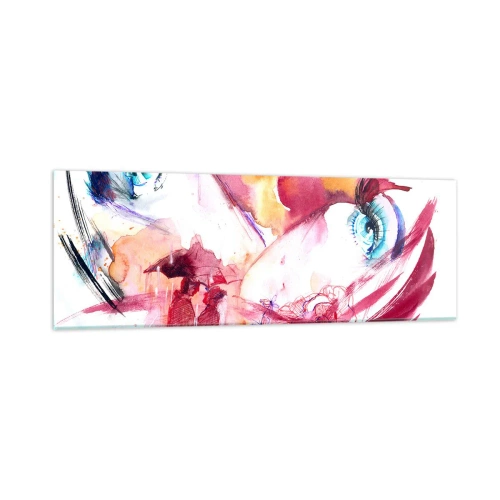 Tablou pe sticlă - În apropiere, lumea înflorește - 90x30 cm