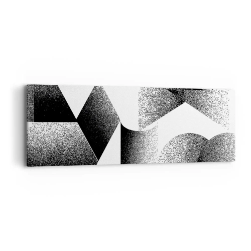 Tablou pe pânză - Unghiuri și ovale - 90x30 cm