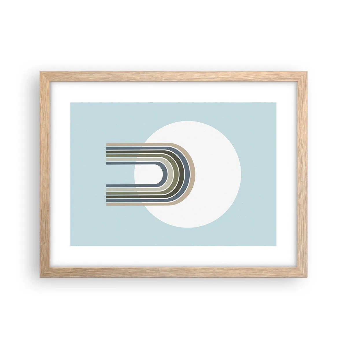 Poster în ramă de stejar deschis - Atracție irezistibilă - 40x30 cm