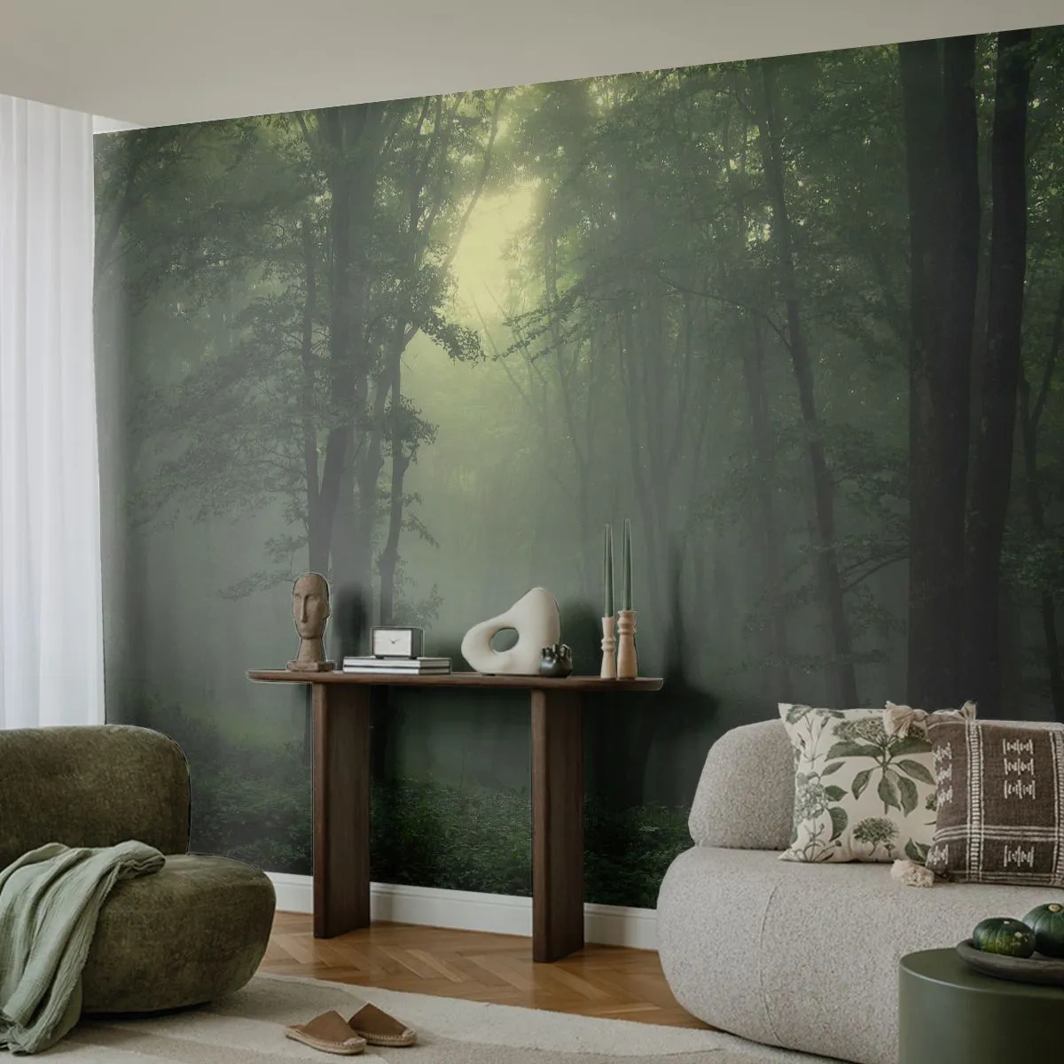 Tapet Standard Eco - Înainte să se trezească - Peisaj, pădure, Natură - 400x280 cm