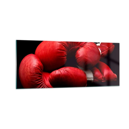 Tablou pe sticlă - Emoția bătăliei a trecut - 100x40 cm