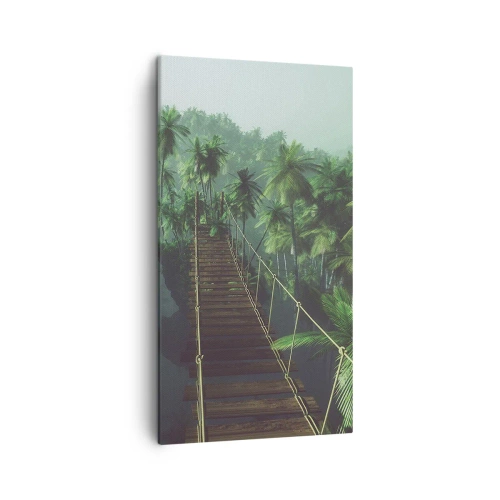 Tablou pe pânză - Deasupra cazanului verde - 45x80 cm